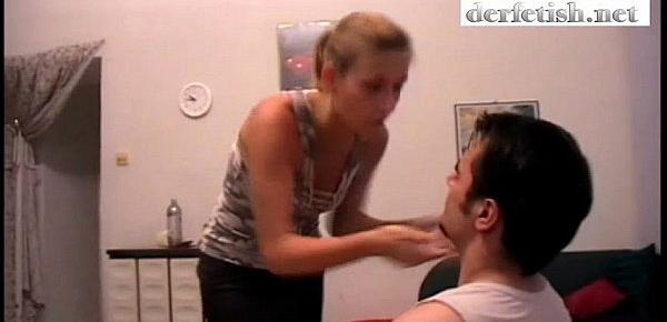  Hard Face Slapping to poor husband